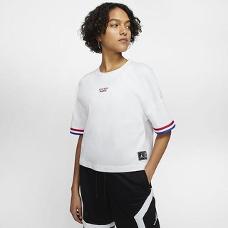 Top Nike Paris Saint-Germain Maneca Scurta Dama Albi Rosii | XFOL-28961